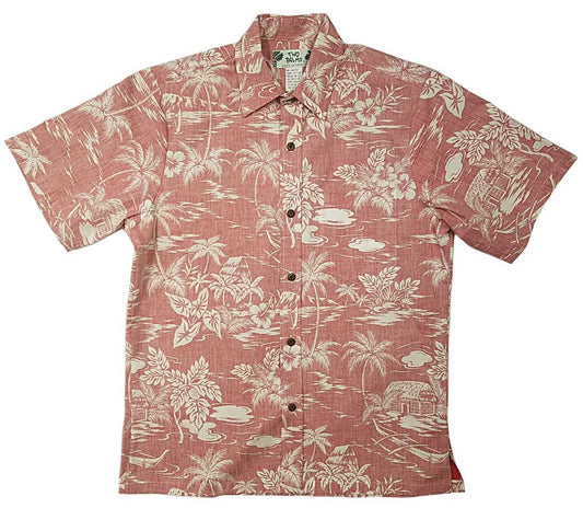 Red Reverse Love Shack Hawaiian Shirt